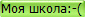 Моя школа:-(